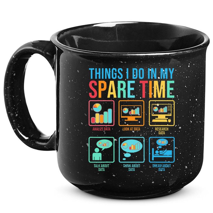 Things I Do In My Spare Time Statistics Data Science 15oz Campfire Ceramic Mug