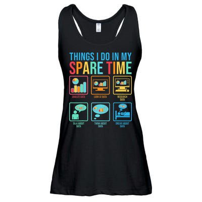 Things I Do In My Spare Time Statistics Data Science Ladies Essential Flowy Tank