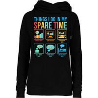 Things I Do In My Spare Time Statistics Data Science Womens Funnel Neck Pullover Hood