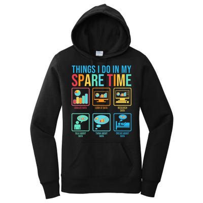Things I Do In My Spare Time Statistics Data Science Women's Pullover Hoodie