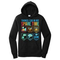 Things I Do In My Spare Time Statistics Data Science Women's Pullover Hoodie
