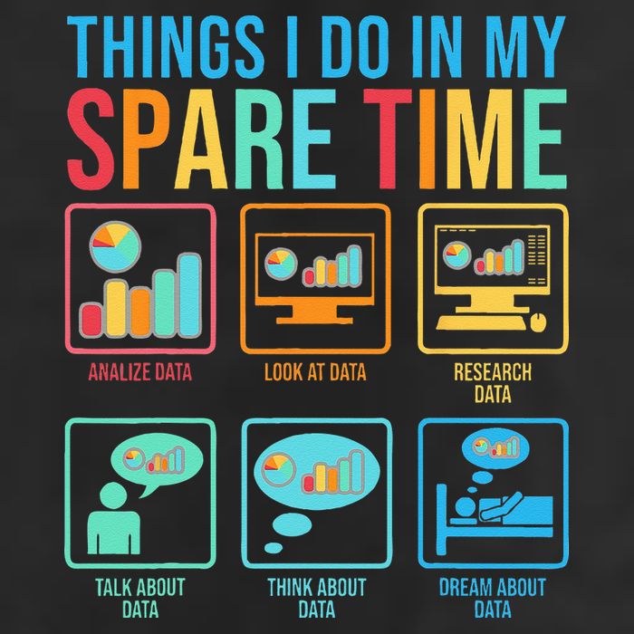 Things I Do In My Spare Time Statistics Data Science Crop Fleece Hoodie