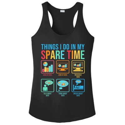 Things I Do In My Spare Time Statistics Data Science Ladies PosiCharge Competitor Racerback Tank