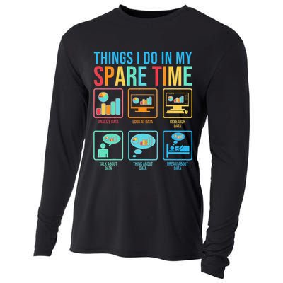 Things I Do In My Spare Time Statistics Data Science Cooling Performance Long Sleeve Crew