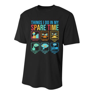 Things I Do In My Spare Time Statistics Data Science Youth Performance Sprint T-Shirt
