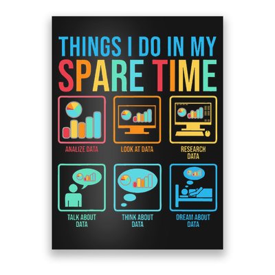Things I Do In My Spare Time Statistics Data Science Poster