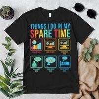 Things I Do In My Spare Time Statistics Data Science Premium T-Shirt