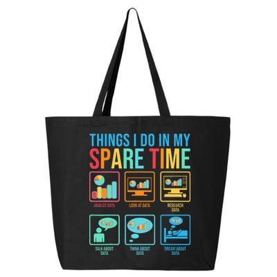 Things I Do In My Spare Time Statistics Data Science 25L Jumbo Tote
