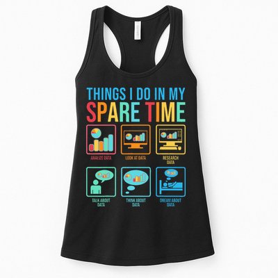 Things I Do In My Spare Time Statistics Data Science Womens Tank Top