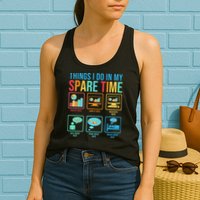 Things I Do In My Spare Time Statistics Data Science Womens Tank Top