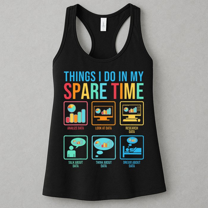Things I Do In My Spare Time Statistics Data Science Womens Tank Top