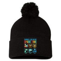 Things I Do In My Spare Time Statistics Data Science Pom Pom 12in Knit Beanie