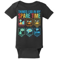 Things I Do In My Spare Time Statistics Data Science Baby Bodysuit