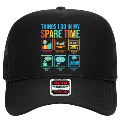 Things I Do In My Spare Time Statistics Data Science Trucker Hat
