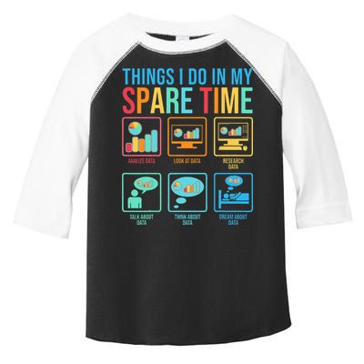 Things I Do In My Spare Time Statistics Data Science Toddler Fine Jersey T-Shirt