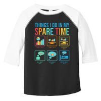 Things I Do In My Spare Time Statistics Data Science Toddler Fine Jersey T-Shirt