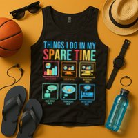 Things I Do In My Spare Time Statistics Data Science Tank Top