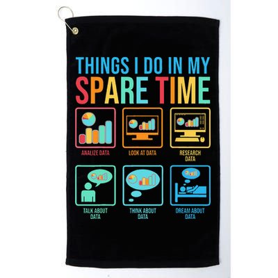 Things I Do In My Spare Time Statistics Data Science Golf Towel