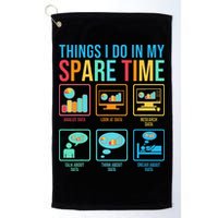 Things I Do In My Spare Time Statistics Data Science Golf Towel