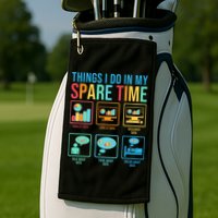 Things I Do In My Spare Time Statistics Data Science Golf Towel