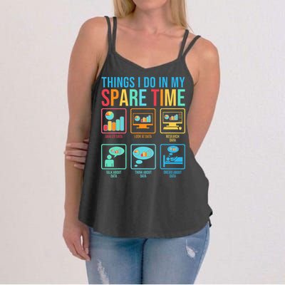 Things I Do In My Spare Time Statistics Data Science Women's Strappy Tank