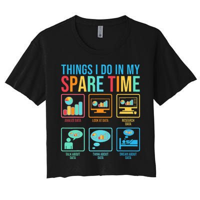 Things I Do In My Spare Time Statistics Data Science Crop Top