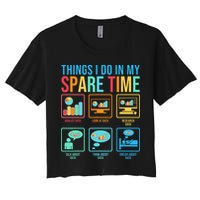 Things I Do In My Spare Time Statistics Data Science Crop Top