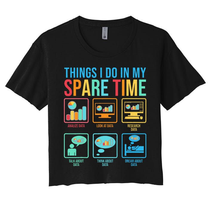 Things I Do In My Spare Time Statistics Data Science Crop Top