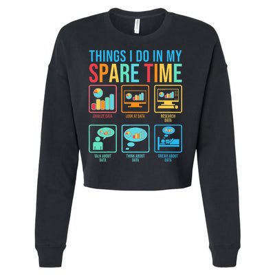 Things I Do In My Spare Time Statistics Data Science Cropped Pullover Crew