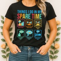 Things I Do In My Spare Time Statistics Data Science Womens T-Shirt