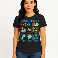 Things I Do In My Spare Time Statistics Data Science Womens T-Shirt