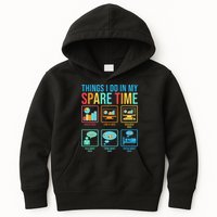 Things I Do In My Spare Time Statistics Data Science Kids Hoodie