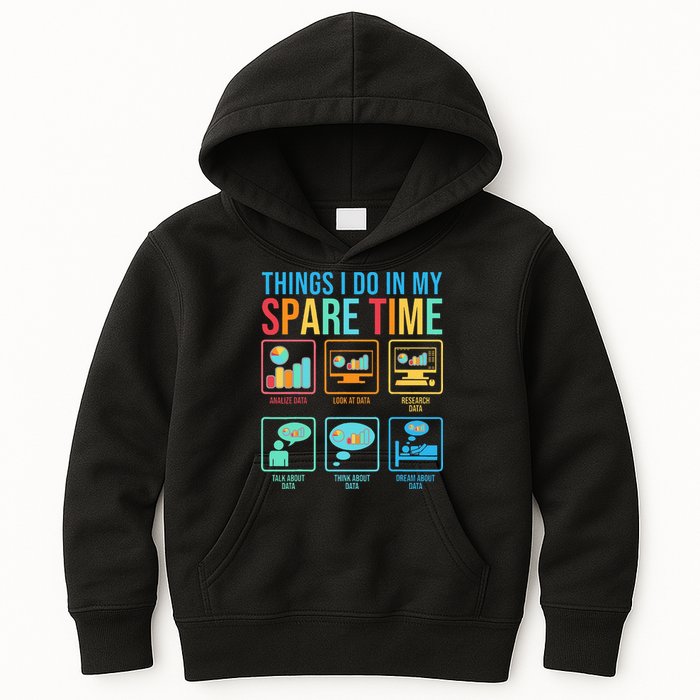 Things I Do In My Spare Time Statistics Data Science Kids Hoodie