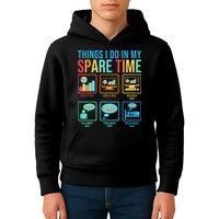 Things I Do In My Spare Time Statistics Data Science Kids Hoodie