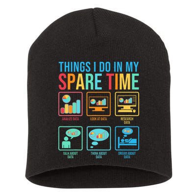 Things I Do In My Spare Time Statistics Data Science Short Acrylic Beanie