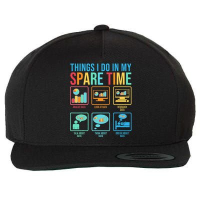 Things I Do In My Spare Time Statistics Data Science Wool Snapback Cap