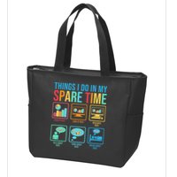 Things I Do In My Spare Time Statistics Data Science Zip Tote Bag