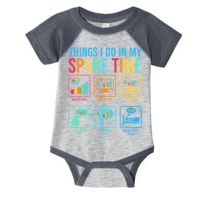 Things I Do In My Spare Time Statistics Data Science Infant Baby Jersey Bodysuit