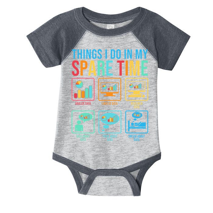 Things I Do In My Spare Time Statistics Data Science Infant Baby Jersey Bodysuit