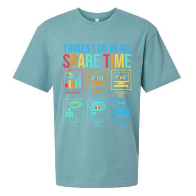 Things I Do In My Spare Time Statistics Data Science Sueded Cloud Jersey T-Shirt
