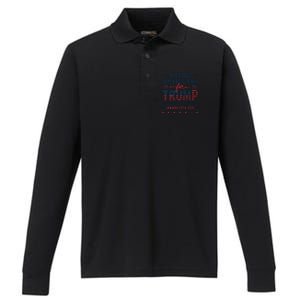 Trump Inauguration Day 2025 For Native Americans Performance Long Sleeve Polo