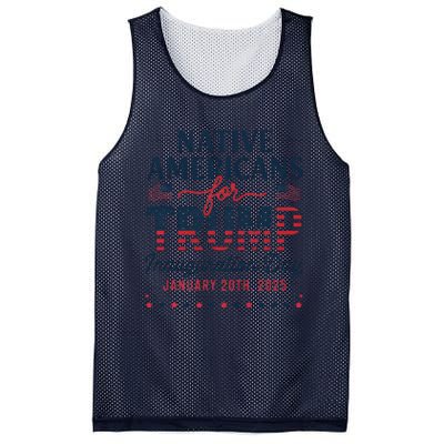 Trump Inauguration Day 2025 For Native Americans Mesh Reversible Basketball Jersey Tank