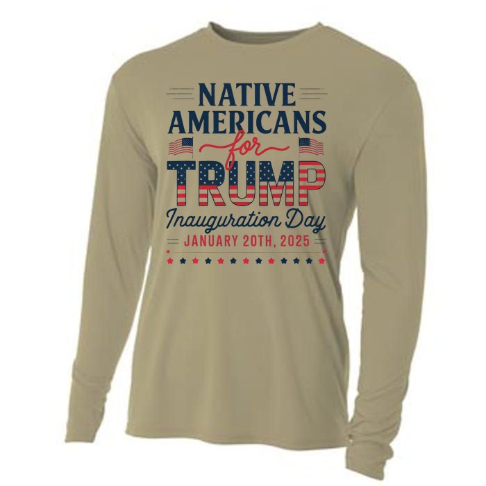 Trump Inauguration Day 2025 For Native Americans Cooling Performance Long Sleeve Crew