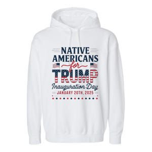 Trump Inauguration Day 2025 For Native Americans Garment-Dyed Fleece Hoodie