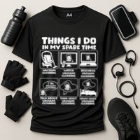 Things I Do In My Spare Time Vacuum Cleaning Cooling Performance Crew T-Shirt