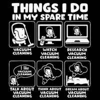 Things I Do In My Spare Time Vacuum Cleaning Cooling Performance Crew T-Shirt
