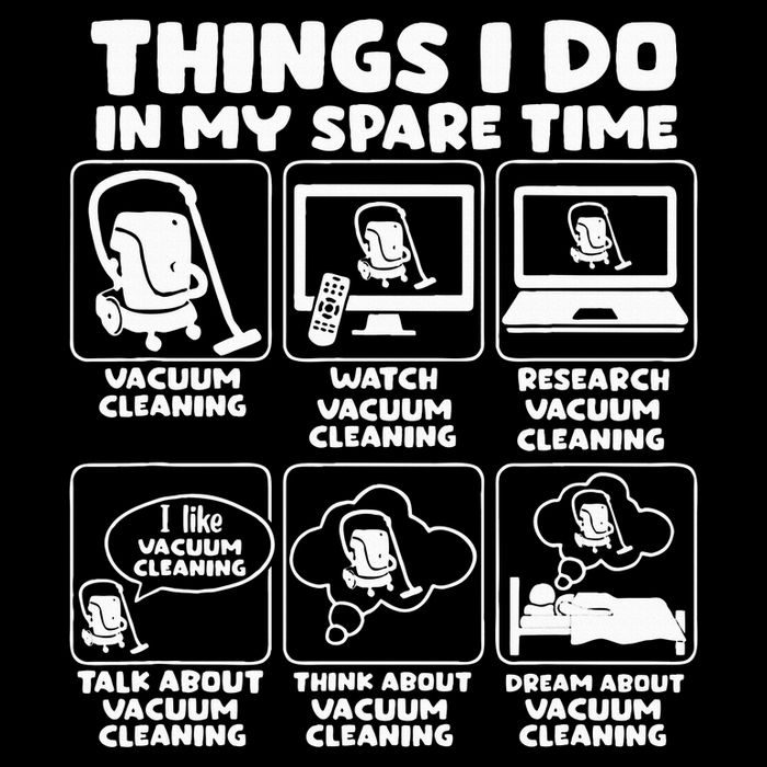 Things I Do In My Spare Time Vacuum Cleaning Cooling Performance Crew T-Shirt