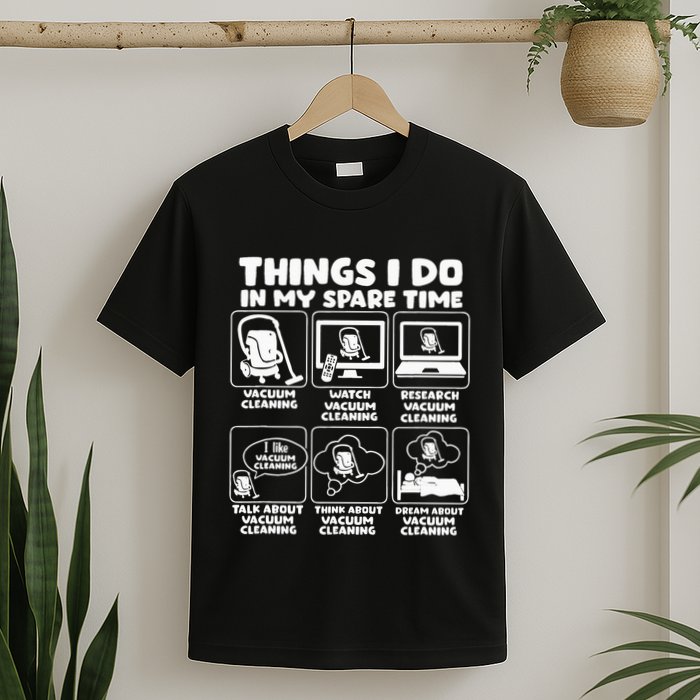 Things I Do In My Spare Time Vacuum Cleaning T-Shirt