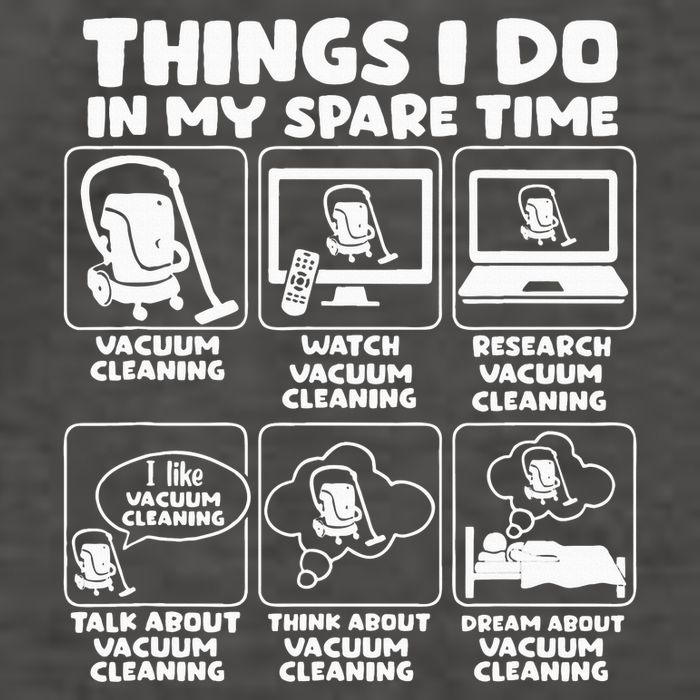 Things I Do In My Spare Time Vacuum Cleaning Vector Backpack