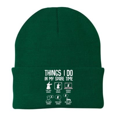 Things I Do In My Spare Time Bunny Rabbit Knit Cap Winter Beanie